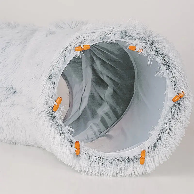 Fluffy Cat Tunnel Bed