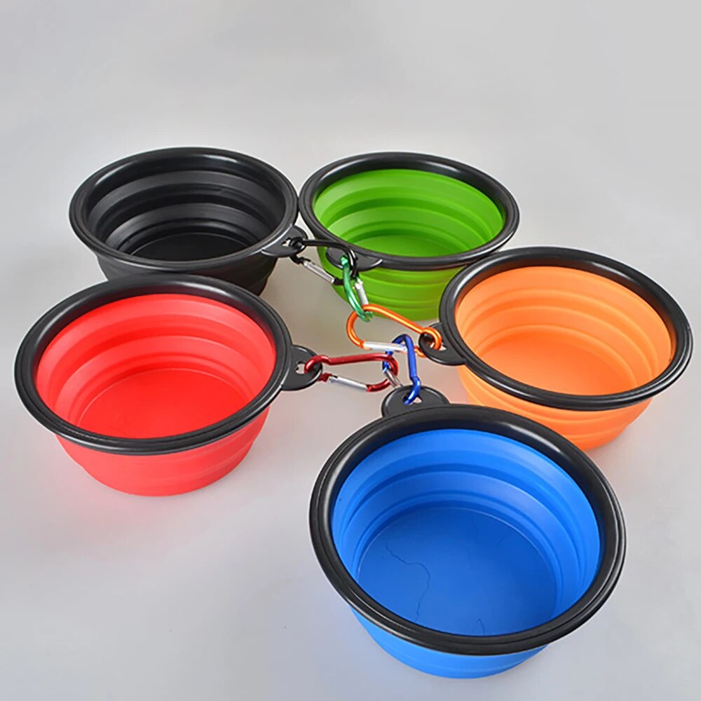 Large Collapsible Dog Silicone Bowl Perfect for Travel