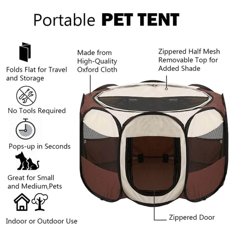 Portable Foldable Pet Tent