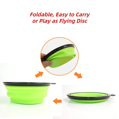 Large Collapsible Dog Silicone Bowl Perfect for Travel