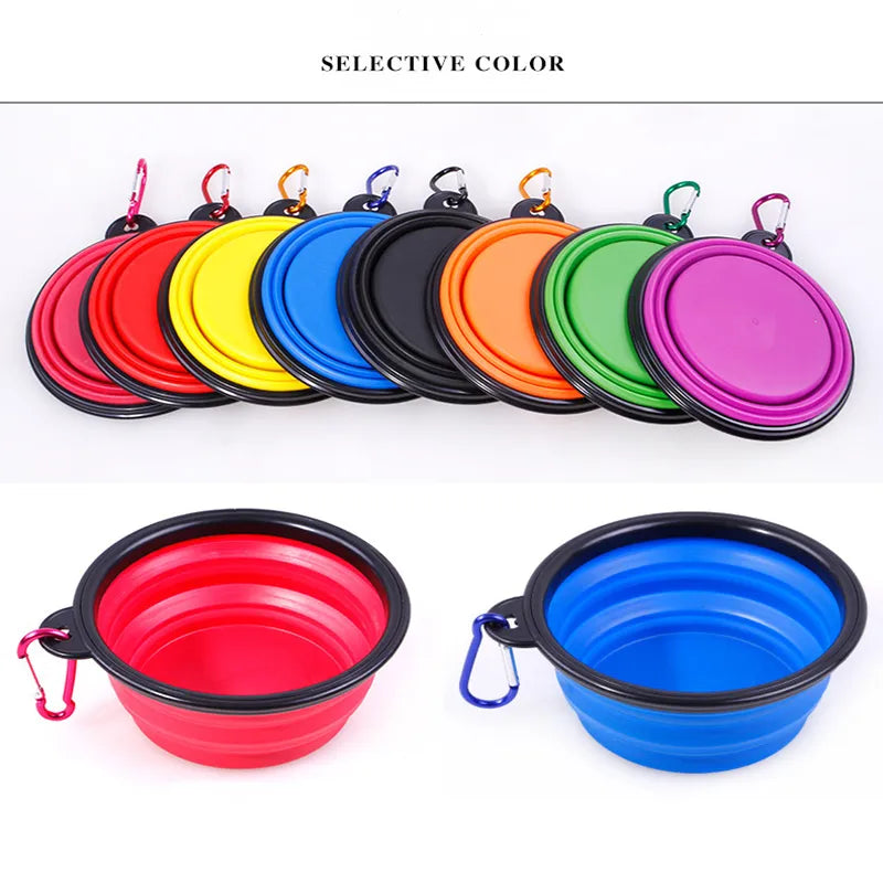 Large Collapsible Dog Silicone Bowl Perfect for Travel