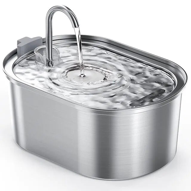 WhiskerWell Premium Stainless Steel Water Fountain