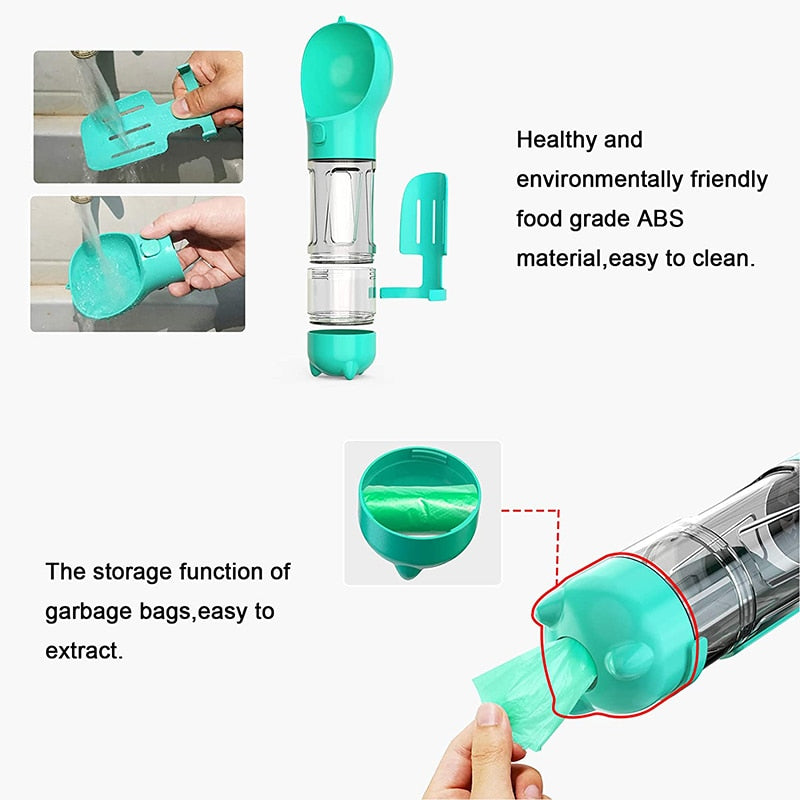 "All-In-One" Portable Dog Bottle
